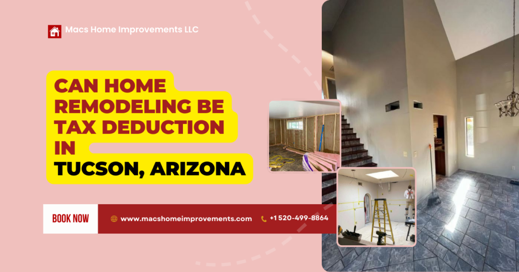 remodeling a home be taxable deduction